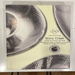 Lenox - Stony Creek - Cheese Platter & Chip/Dip Platter - Brand New.